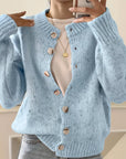Comfortable Solid Color Cardigan