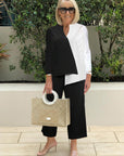 Asymmetrical Hem Top & Pants Two Piece Set