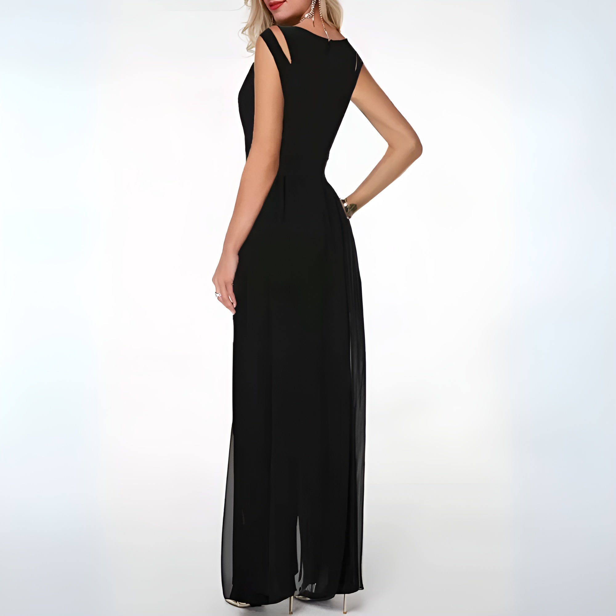 Summer Sleeveless Jumpsuit with Wide Legs for Women