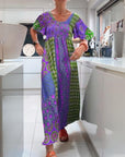 Boho Bliss Patchwork Maxi Dress
