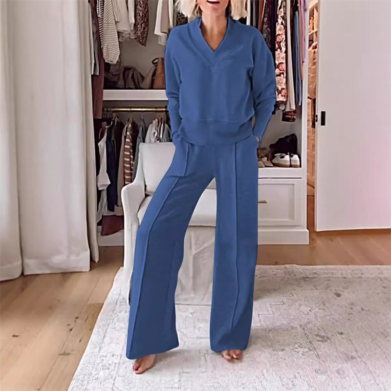 Soft V-Neck Lounge 2 Peice Set