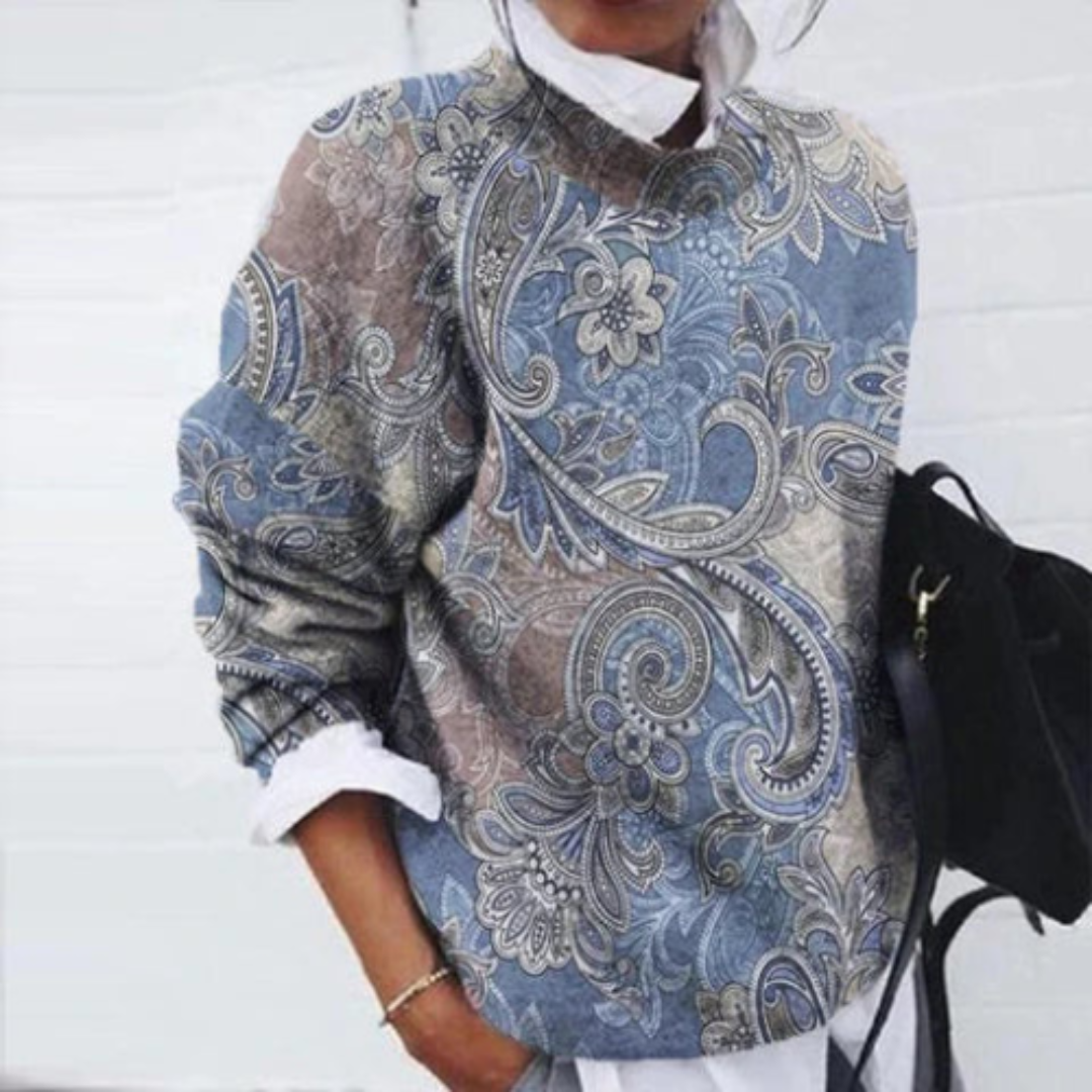 Women's Floral Casual Warm Sweater