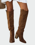 Knee-High Leather Orthopedic Boots