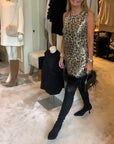 Sleeveless Leopard Print Fashion Dress