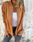Heritage Suede Bomber Jacket