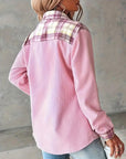 Plaid Patchwork Fashionable Shirt