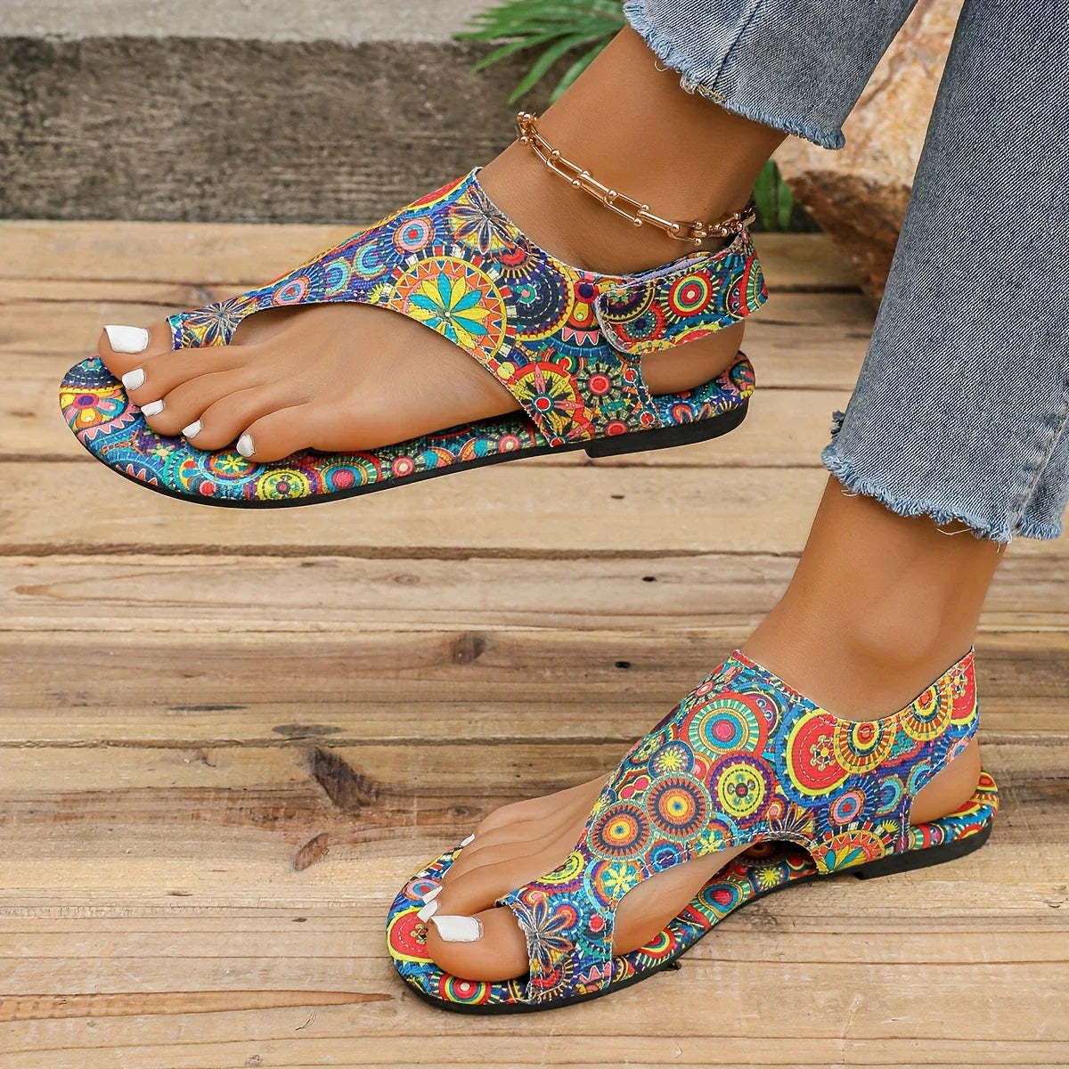 Vintage-Inspired Boho Beach Sandals
