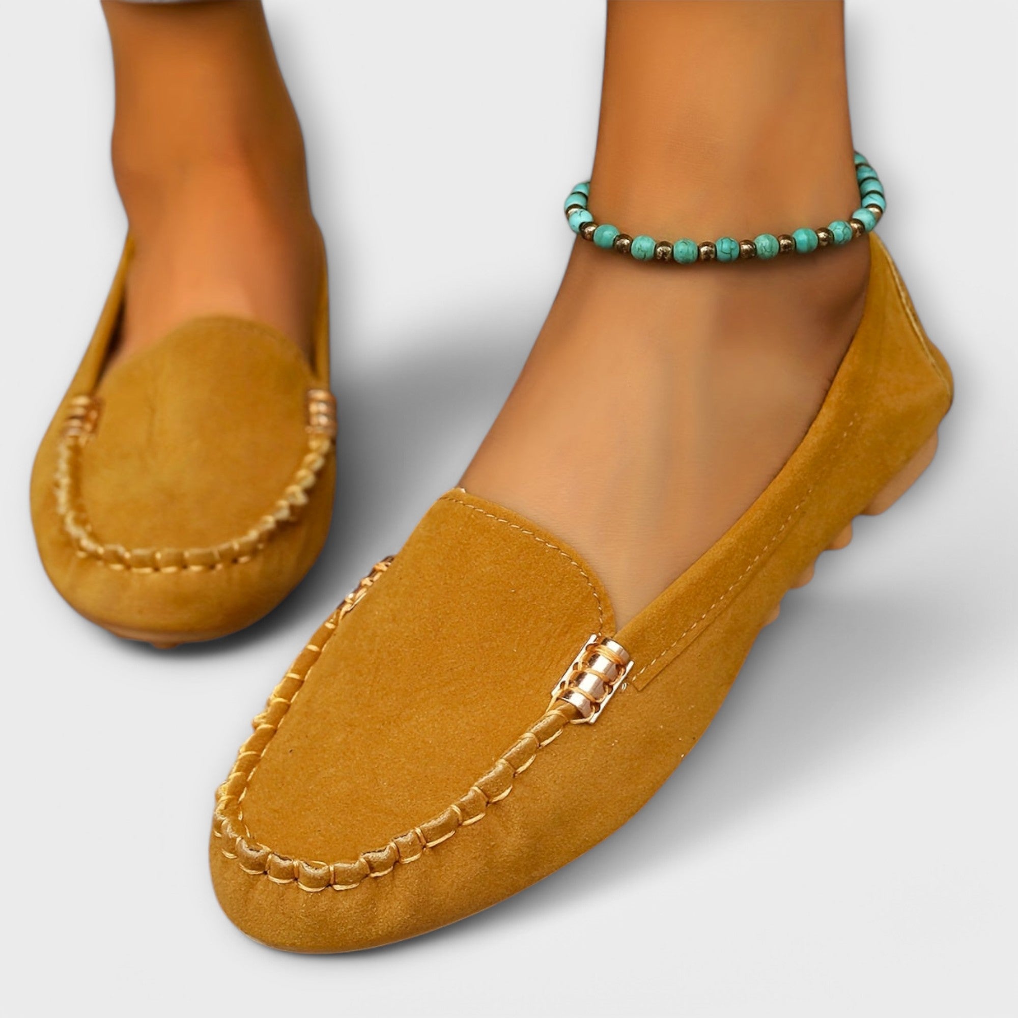 Soft Leather Moccasin Slip-On Shoes