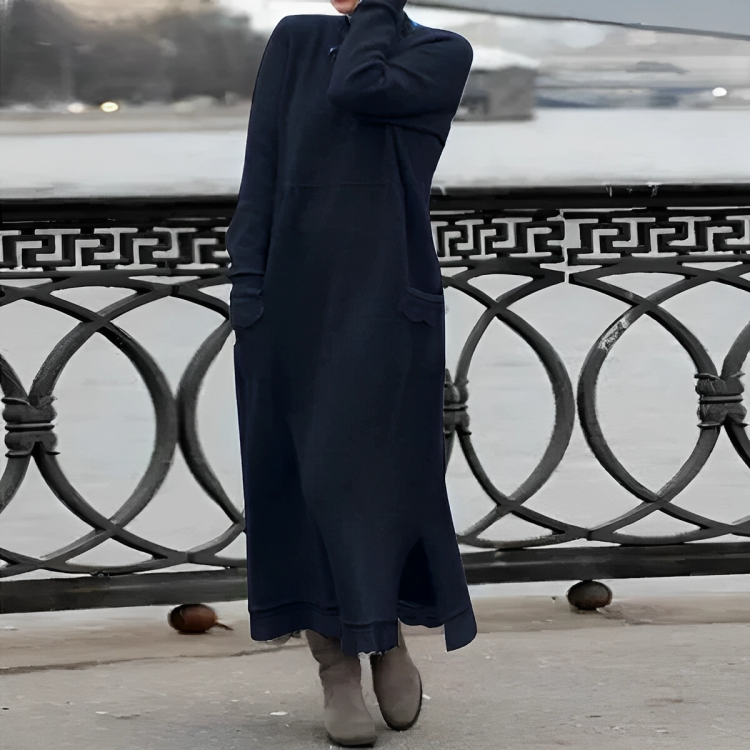 Soft Long-Sleeve Winter Dress