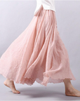 Stylish Loose Pleated Midi Skirt