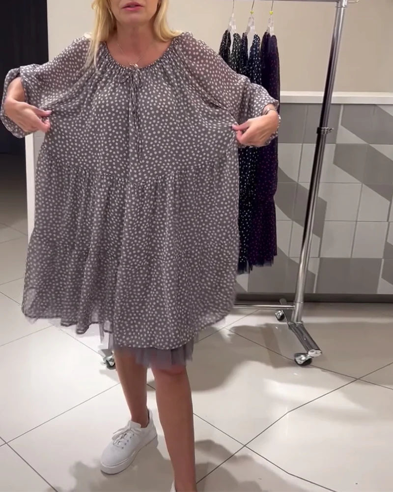 Casual Polka Dot Print Dress