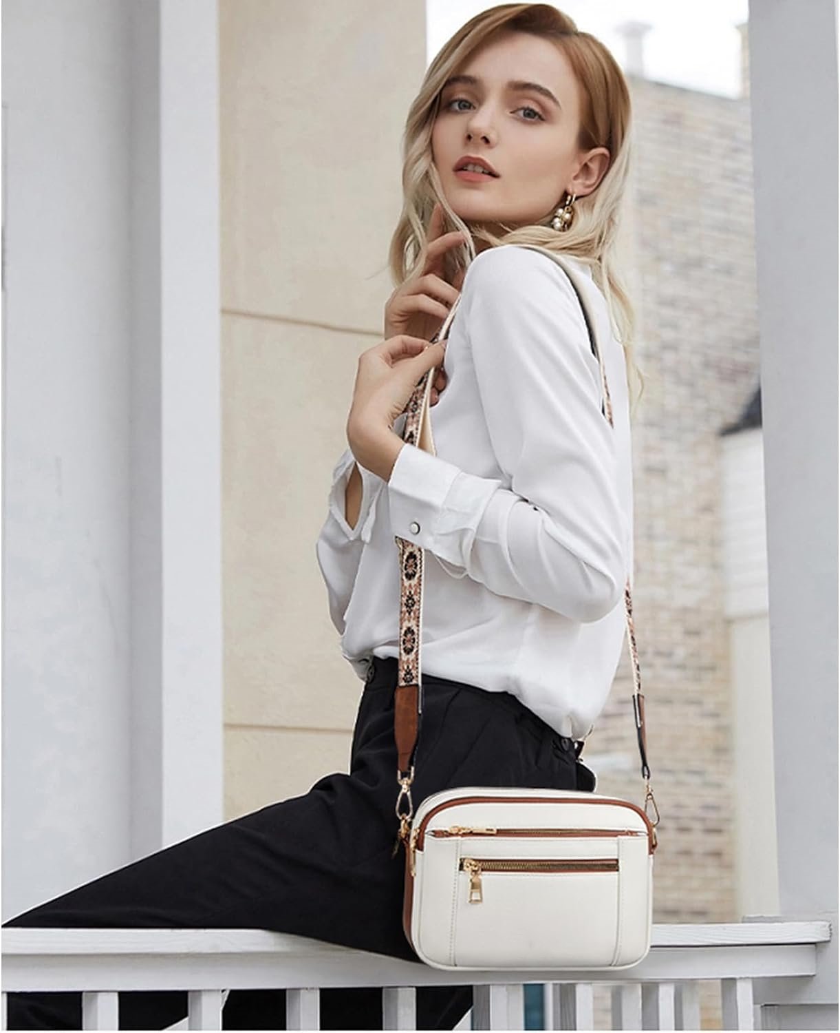 Refined Leather Shoulder Bag