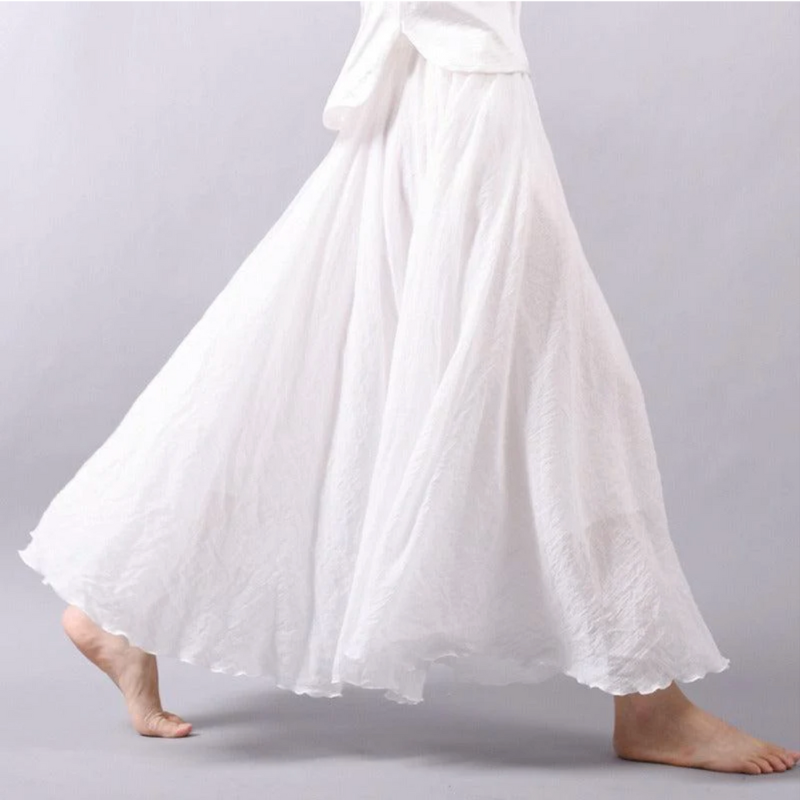 Stylish Loose Pleated Midi Skirt
