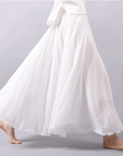 Stylish Loose Pleated Midi Skirt