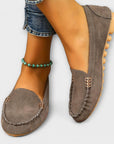 Soft Leather Moccasin Slip-On Shoes
