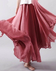 Stylish Loose Pleated Midi Skirt