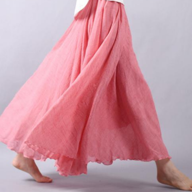 Stylish Loose Pleated Midi Skirt