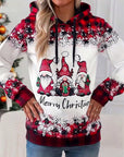 Santa Claus Print Hoodie