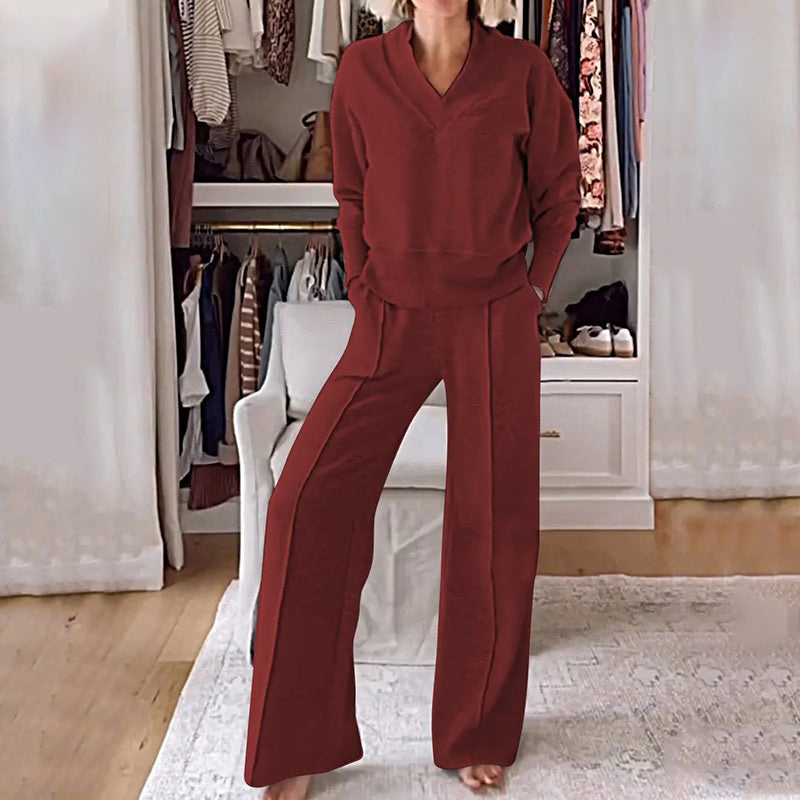 Soft V-Neck Lounge 2 Peice Set