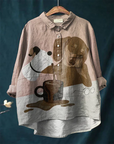 Billy Dog Tee with Artistic Touch