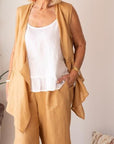 Cropped Flared Casual Two-Piece Set
