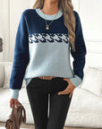 Casual Long Sleeve Sweater for Women's