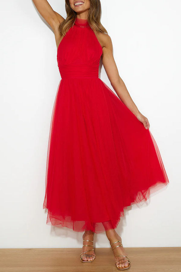 Tulle Dress With Ruffles and Flair
