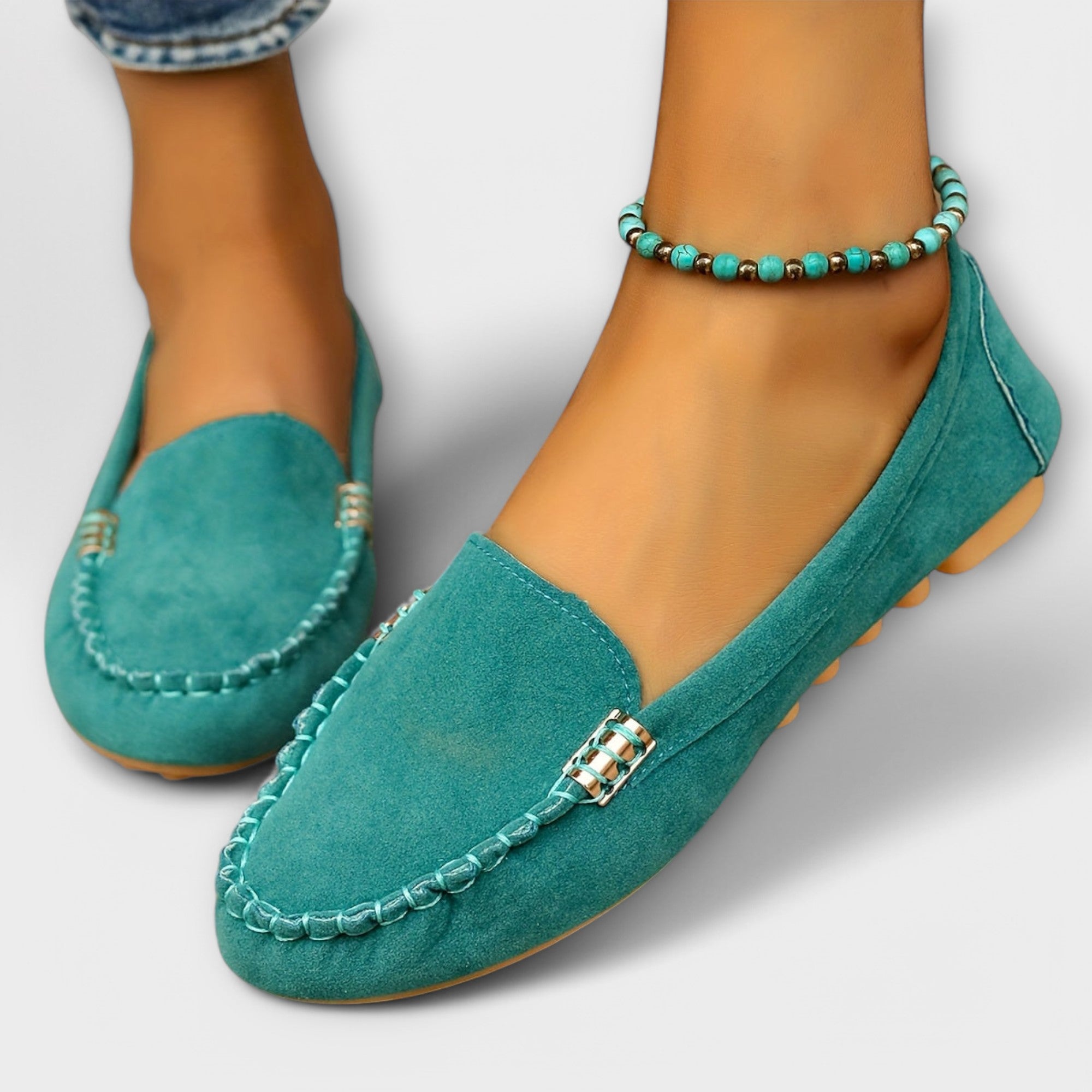 Soft Leather Moccasin Slip-On Shoes