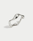 Minimal Wave Ring for Women