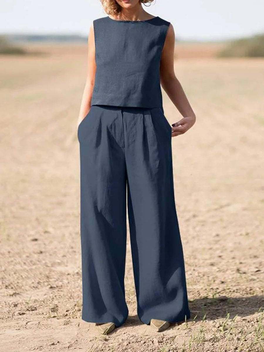 Casual Simple Two-Piece Set