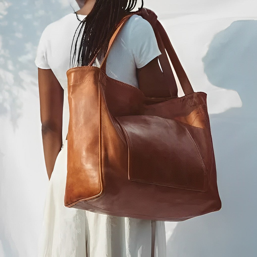 Earthy Tone Shoulder Bag for Autumn Vibes
