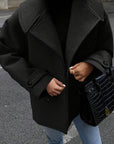 Stylish Double-Breasted Jacket with Button Details