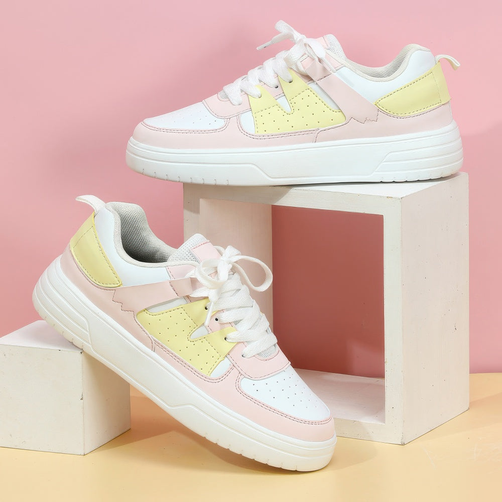 Ergonomic Women's Sneakers With Laces