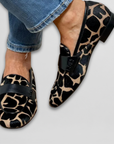 Fashion Loafers with Giraffe Print