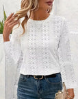 Hollow Round Neck Fashionable Top