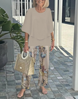 Mid-Sleeve Set Two-Piece