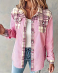 Plaid Patchwork Fashionable Shirt