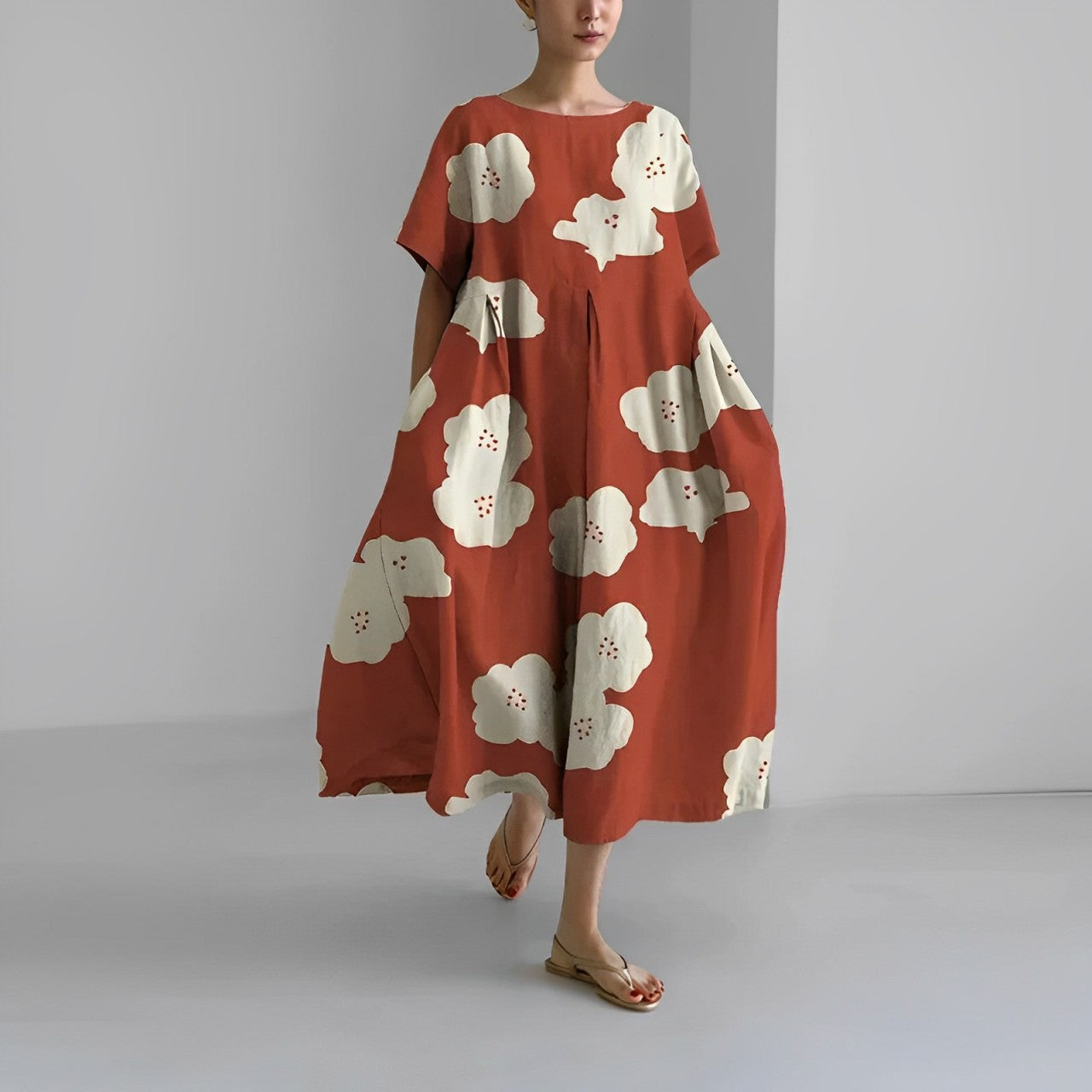 Retro Big Swing Loose Maxi Dress