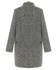 Full-Length Wool Coat with Lapels