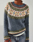 Glacier Soft Knit Sweater with Icy Cool Tones