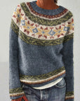 Glacier Soft Knit Sweater with Icy Cool Tones