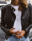 Stylish Biker Leather Jacket