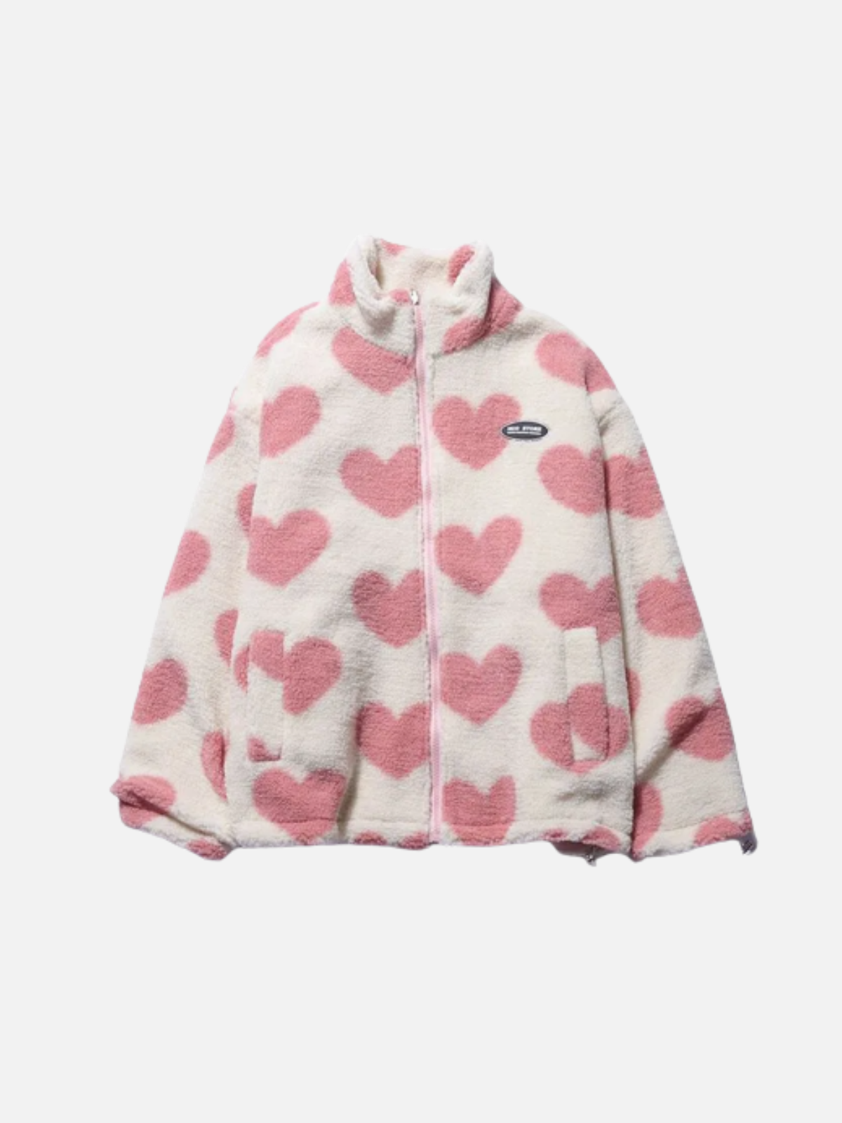 Lightweight Heart Pattern Coat Women