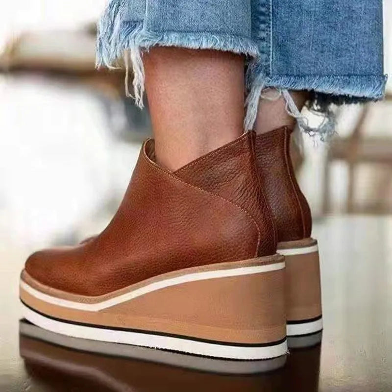 Elegant Zipper Waterproof Boots