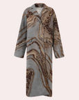 Multicoloured Floral Overcoat for Women