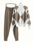Stylish Ribbed Knit Matching Set
