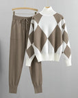 Stylish Ribbed Knit Matching Set