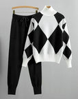 Stylish Ribbed Knit Matching Set