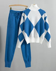 Stylish Ribbed Knit Matching Set