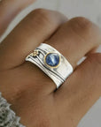 Gemstone Anxiety Relief Spinner Ring